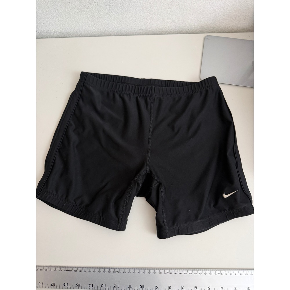 Nike Pro Womens Compression Shorts Black Running Training Zipper Pocket Med